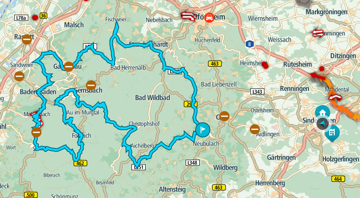 Nordschwarzwald Motorradtour