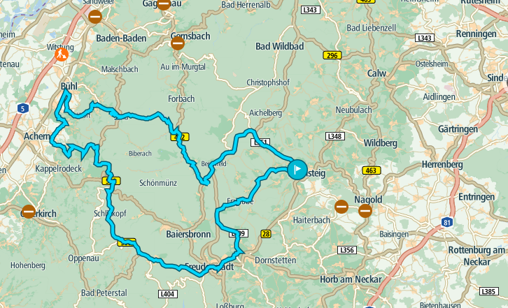 Bordschwarzwald Motorradtour