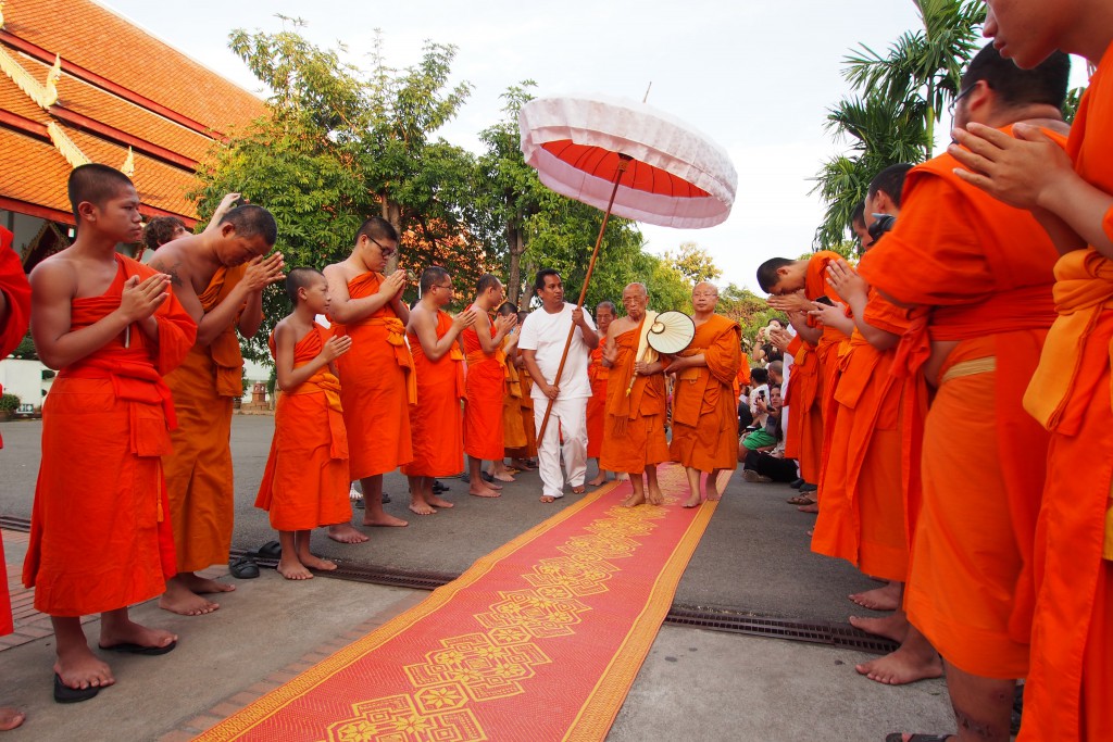 Besuch höher Mönche in Chiang Mai